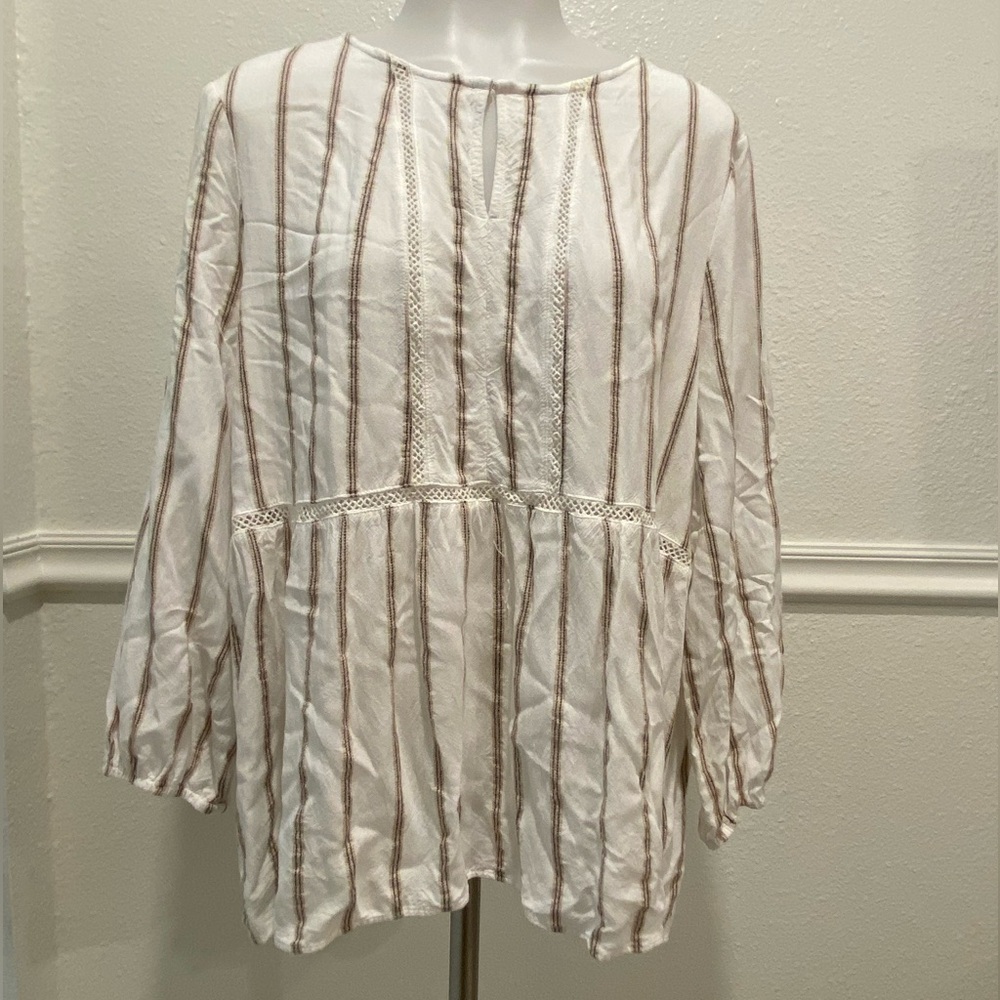 Fever Cream Stitch Detail Top